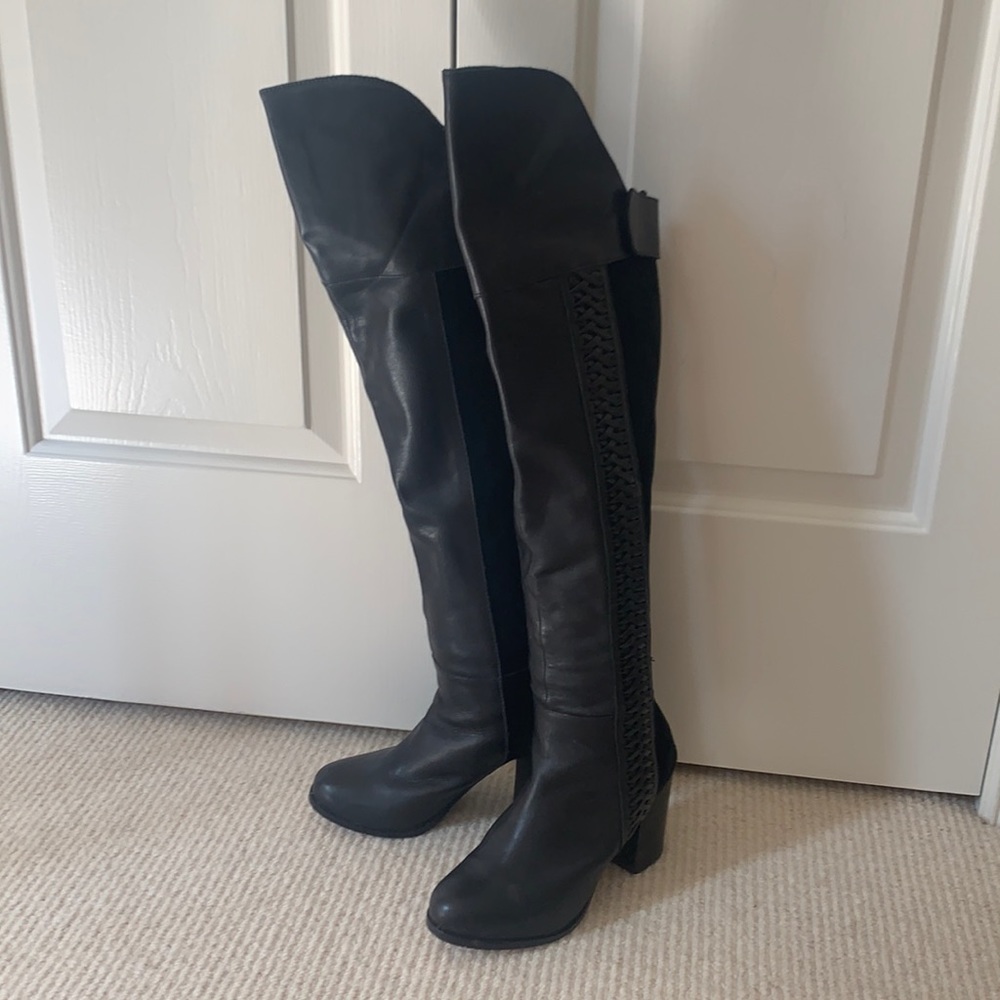 Dolce Vita Black Over The Knee Boot